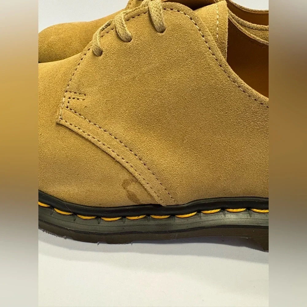 Dr. Martens 1461 Made in England Buck Suede Oxford Shoes Beige Size  Us 6 New
